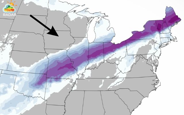  Example of a snow radar map 