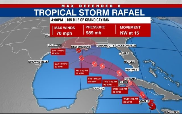 Hurricane Rafael Reinforces as Late-Season Storm Eyes Gulf of Mexico