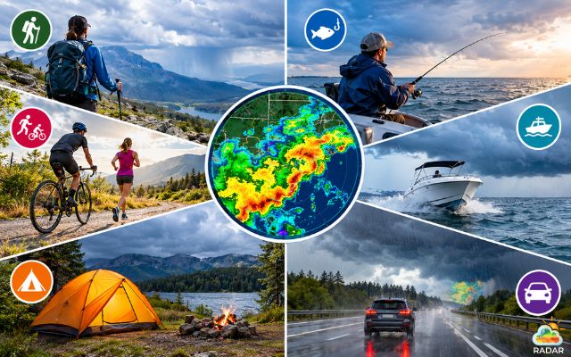 Top weather radar application for safety outdoor activities