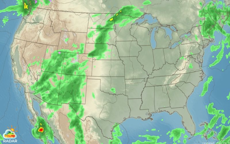 A cloud radar map is commonly used to track severe storms