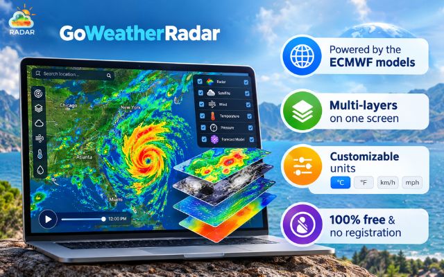 GoWeatherRadar is an ultimate tool for cyclists