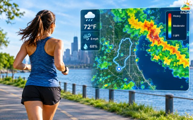 A live weather radar is crucial for any runner 