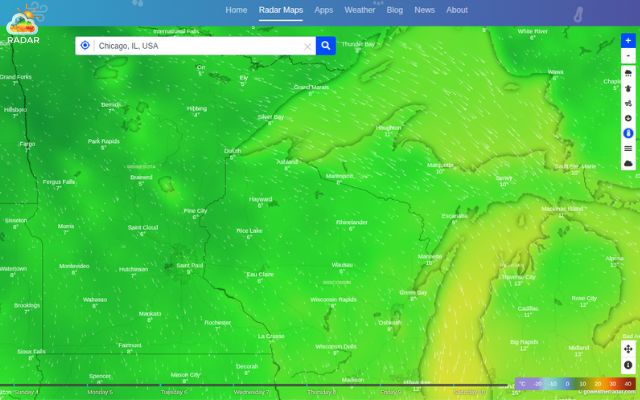 GoWeatherRadar is an ideal weather radar for running