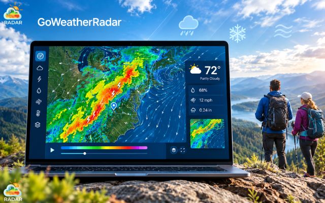 Using GoWeatherRadar for quick daily checks to monitor weather changes
