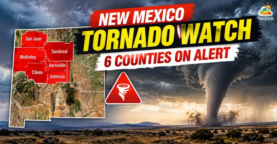 New Mexico Tornado Watch Issued Amid Rare October Severe Weather Threat