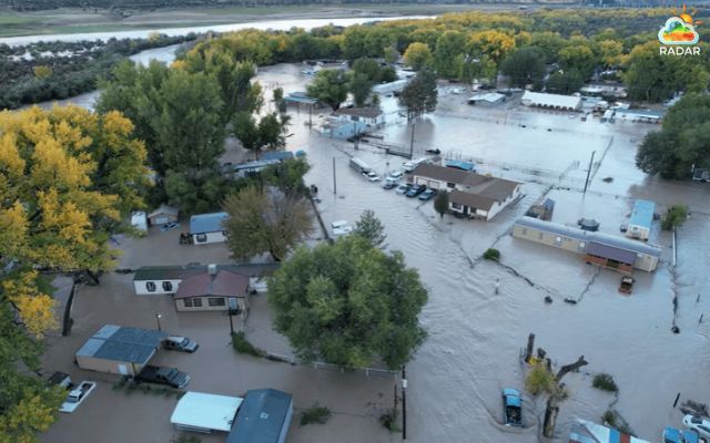 Severe flooding in the Four Corners community