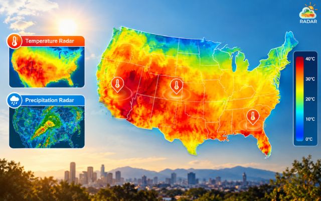 Live temperature radar helps track temperature patterns