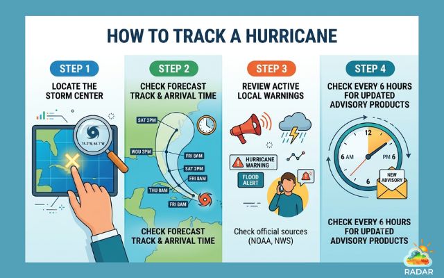 Following a systematic 4-step tracking routine ensures you stay updated on path shifts