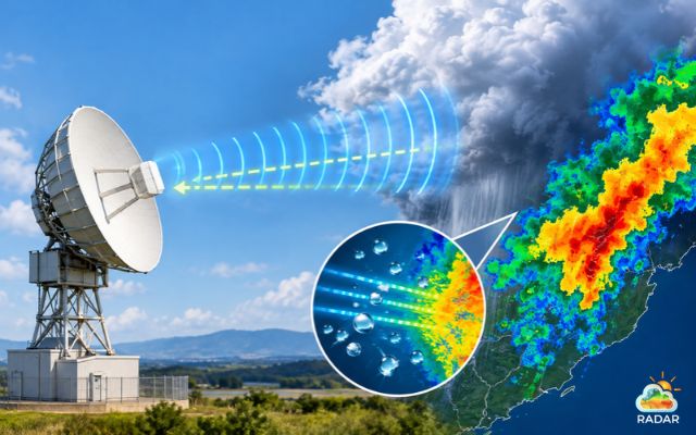 Weather radar is used to detect and track precipitation